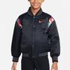Nike Cny Series Full Length Snap Button Collar Vintage Basketball Jacket Kids Jackets Black FD4073-010