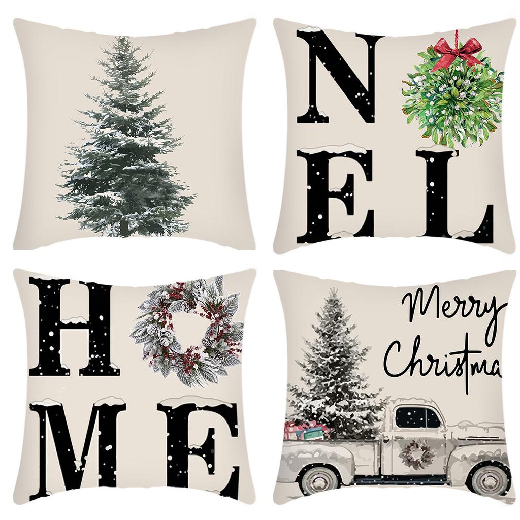 45cm Christmas Four Piece Pillowcase Set  Christmas Decoration Home Decoration 2024 Christmas Decoration