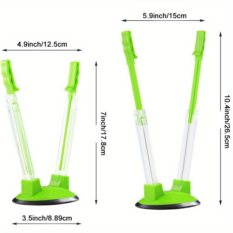 2pcs of Baggy Racks, Freezer Bag Support Stands, Adjustable Food Storage Holders, Plastic Holders for Food Prep Bags/Zip Lock Bags, Ideal for Meal