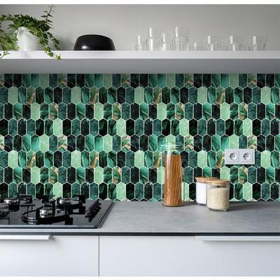 Self-adhesive Wall Sticker Fish Scale Kitchen Backsplash 3D Wall Tile For Kitchen Bathroom