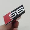 For c11 RS3 3D ABS Chrome Black Logo S3 S4 S5 S6 S7 S8 Emblem Car Front Grill Badge For c11 S 3 4 5 6 7 8 Auto Styling Accessories