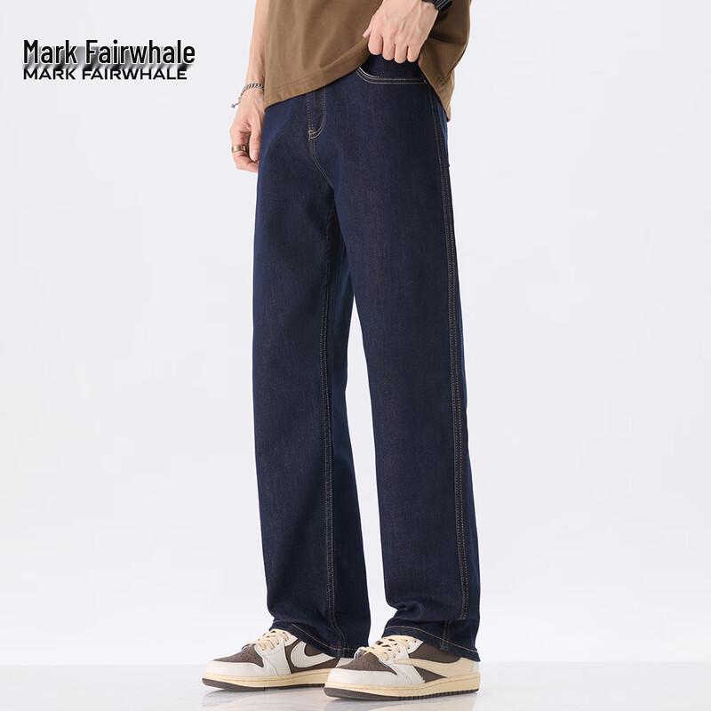 

Mark Fairwhale Men s Classic Loose Straight Leg Jeans 36