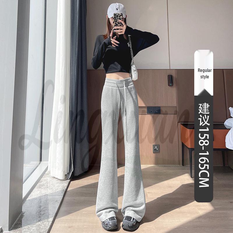

Women s High Waist Micro Flare Bell Bottom Pants - Spring/Autumn 2026 Trend L