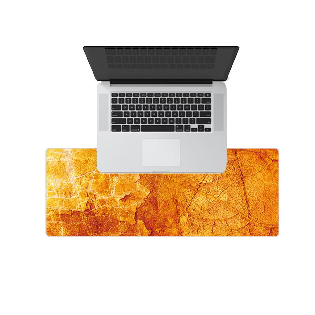 Extra Large Mouse Pad Marble Extended Computer Mouse Pad Non-Slip Non-Stitched Keyboard Desk Mat