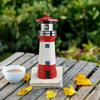 Outdoor Solar Resin Rotating Lighthouse Courtyard Landscape Decoration Light Warning Lighthouse Outdoor Lawn Garden Decoration