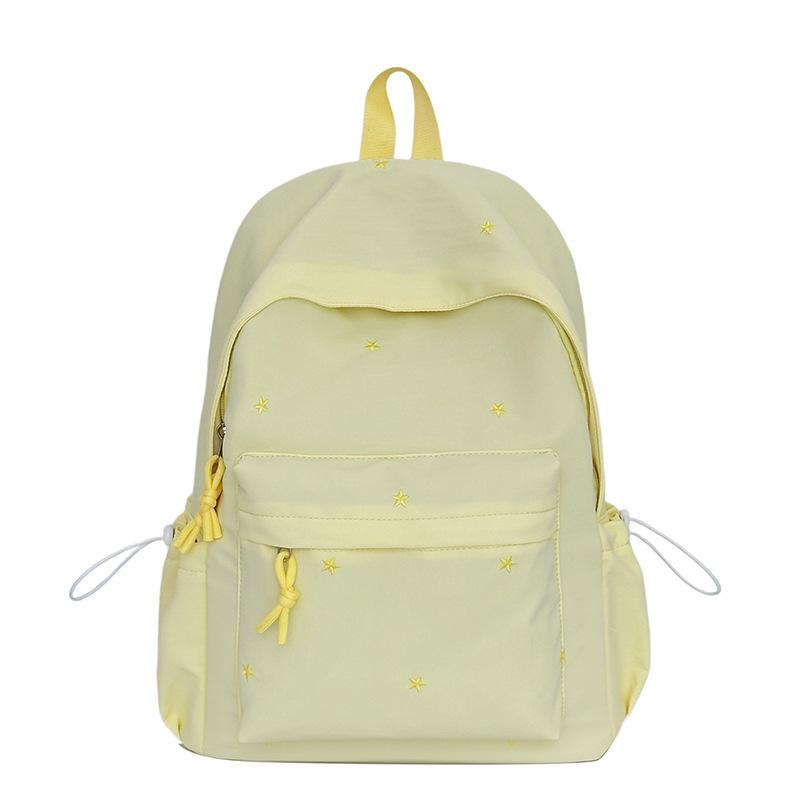 Schoolbag Japanese ins high value student schoolbag fresh and sweet star casual backpack large capacity lightweight backpack women