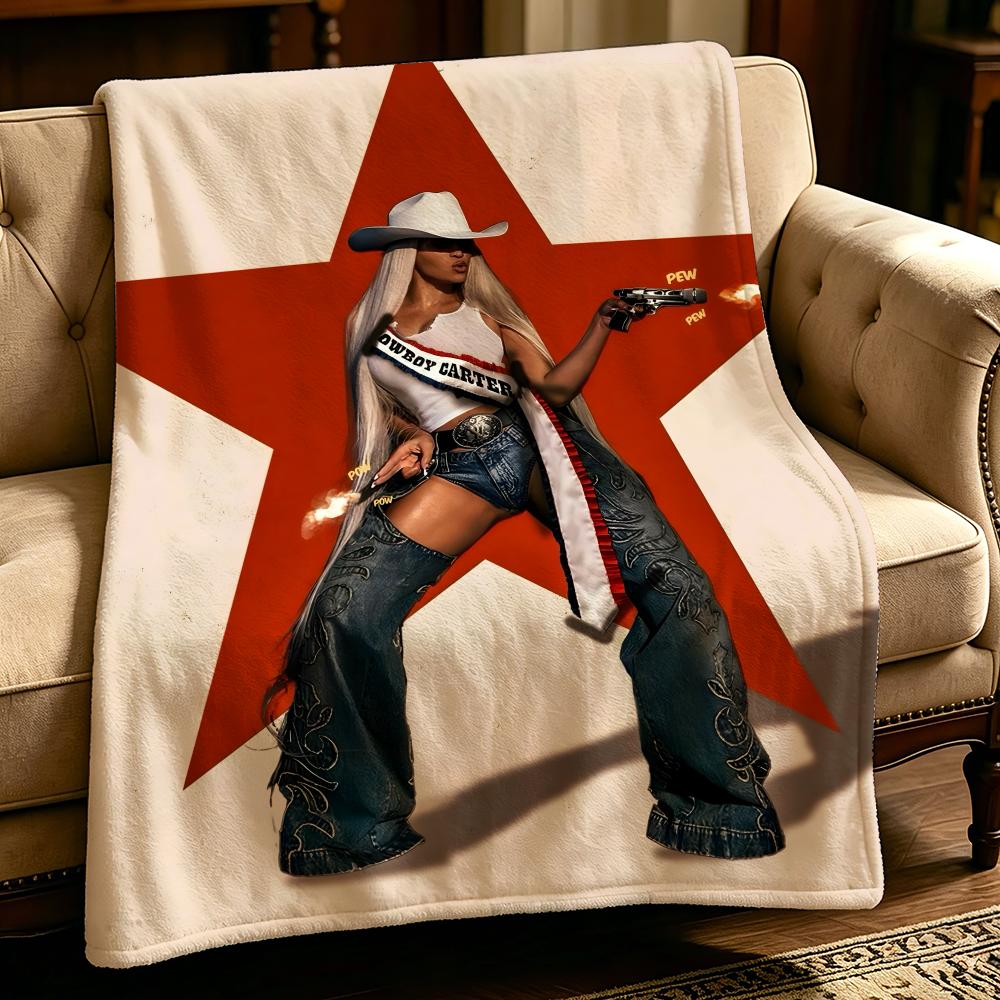 music B-Beyonce-E Throw Thick Comfort Flannel Quilt, Multi-scene Use Indoor Outdoor Daily Nap