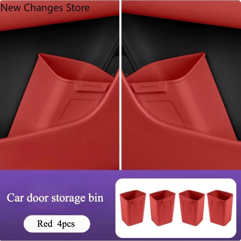 For Avatr 07 2024‑2026 Silicone Car Door Storage Box Multifunctional Umbrella Holder In‑Car Trash Can Interior Accessories