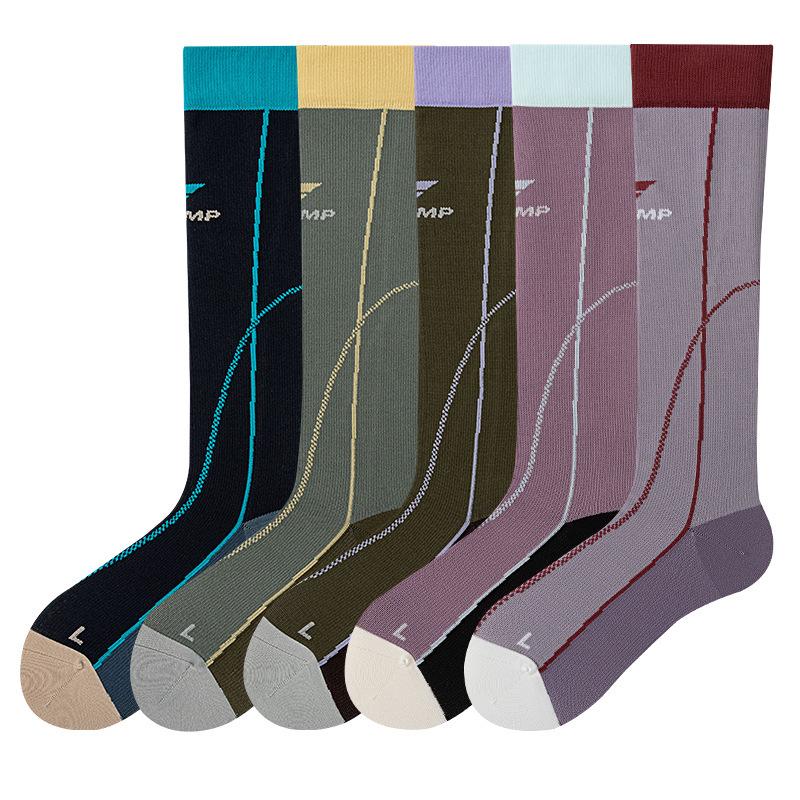 Damen Kompressions-Wadensocken für Pilates, Yoga, Laufen, Sport und Seilspringen