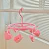 Cute Lovely Strawberry Clothes Dryer Hanger Windproof Socks Underwear Drying Rack Household Heart Storage Laundry Rack Home