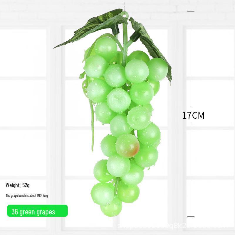 Искусственная розовая лоза с зеленым виноградом и листьями редиса для украшения