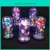 Eternal Rose Flower In Glass Led Light Romantic Valentine's Day Gift