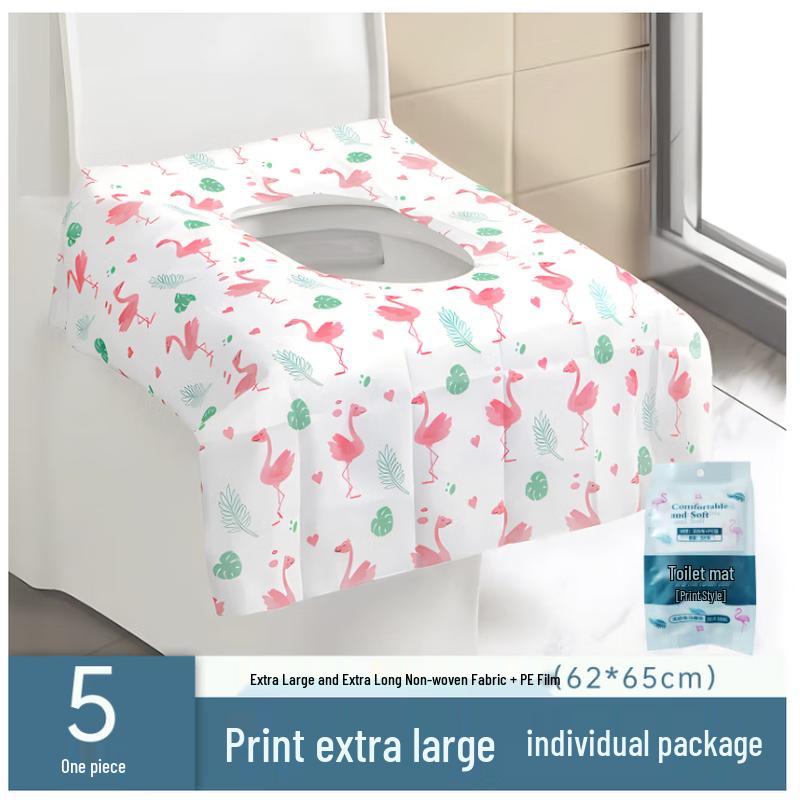 Qian an Shield Disposable Adhesive Double-Layer Printed Toilet Seat Covers