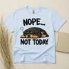 Rottweiler Nope Not Today Funny Dog T Shirt Unisex Gift Dog Lover Gildan Tee