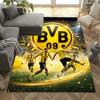 Bvb Football Team Area Rug Suitable For Balcony Dining Room Bedrooms Playrooms Antislip Rug Anime Office Decor Perfect Birthdaychristmas Gift Idea