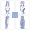 WTB Synthetic Wig Light Blue Long Vacation Hair Honkai : Star Rail-Robin Cosplay Wig Anime Character Light Blue Long Wig