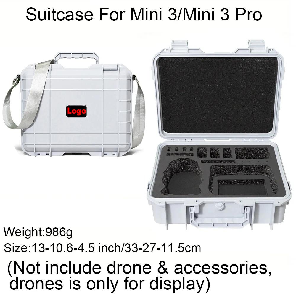 For DJI Mini 3/3Pro Case with Shoulder Strap, Mini3 Pro Explosion Proof Case,Hard Shell Mini 3 Pro Bag Portable Waterproof Box