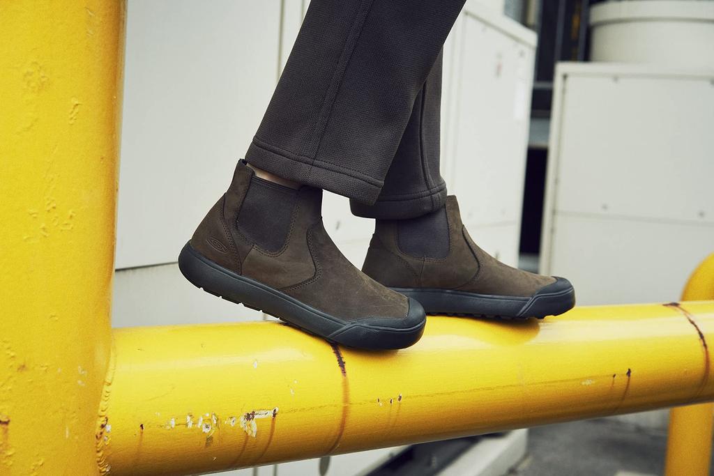 KEEN Elena Chelsea Triple Size Boots, Water-Resistant, Women's, Black/Black, 22.5cm