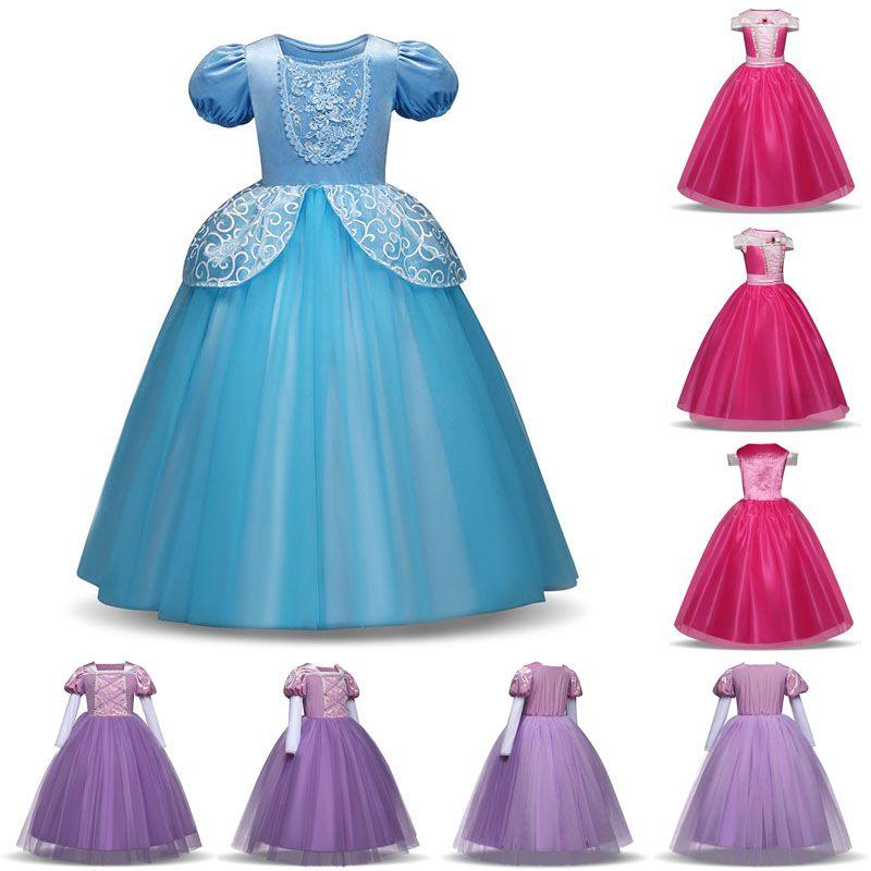 Enchanting Cinderella Aurora Princess Costume For Kids With Exquisite Workmanship