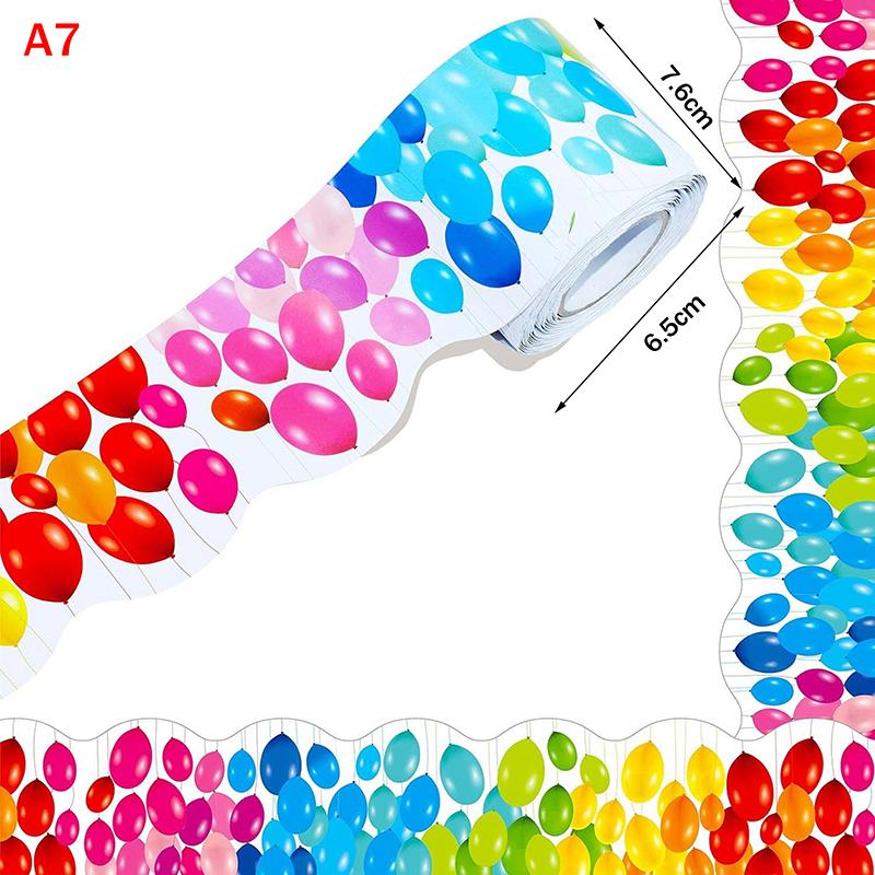 32 Colors 18M Self Adhesive Border Classroom Decors Border Trim Sticker Colorful Dot Trim Border Bulletin Board Border Trim