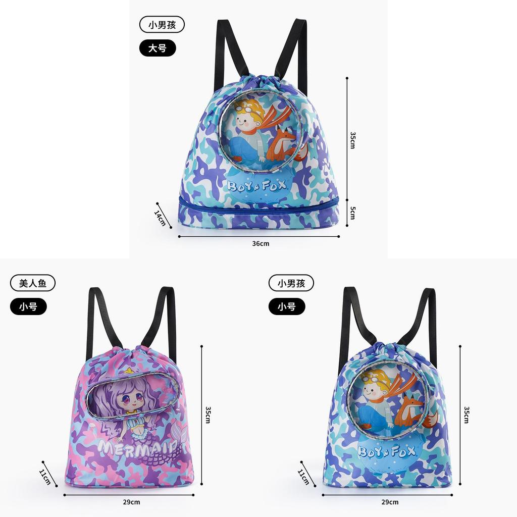Childrens Swimming Bag With Wet Dry Separation And Shoe Compartment For Travel And Beach Fun