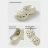 Puxi Muna Women's Summer Slip-Resistant Closed-Toe Beach Shoes - Thick-Soled, Soft, Breathable, Elastic, Height-Boosting Versatile Footwear.