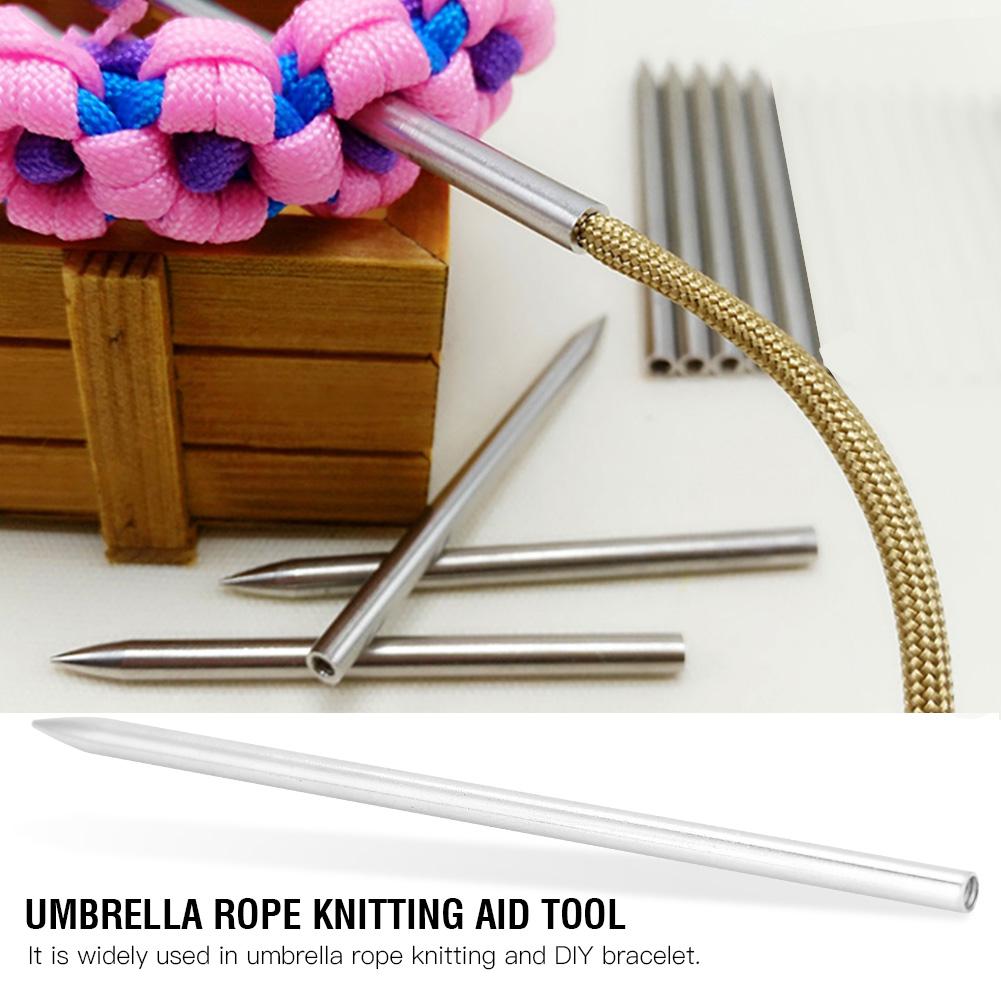 5pcs Knitting Needles Umbrella Bracelet Stitching Practical 3mm Rope Knitting Tool