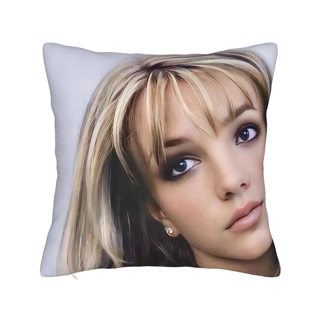 Decorative Pillow Covers Singer Britney Spears Product Seat  Throw Pillow Case Cover Square Style MultiSize