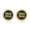 Kolczyki emaliowane z logo Miu Miu 5jo912 2f6t F0002