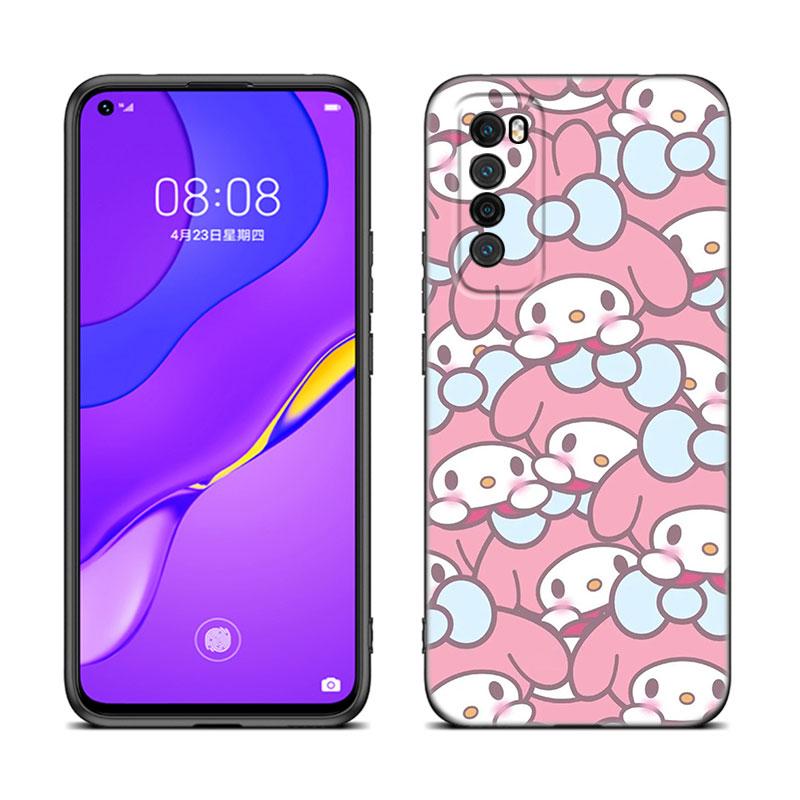 Cute My Melody Black Silicone Phone Case For Huawei Nova 8 9 10 SE 11 Ultra 12 Pro 7i 8i 11i 11E Y70 Plus Y60 Y61 Y71 Y90 Y91