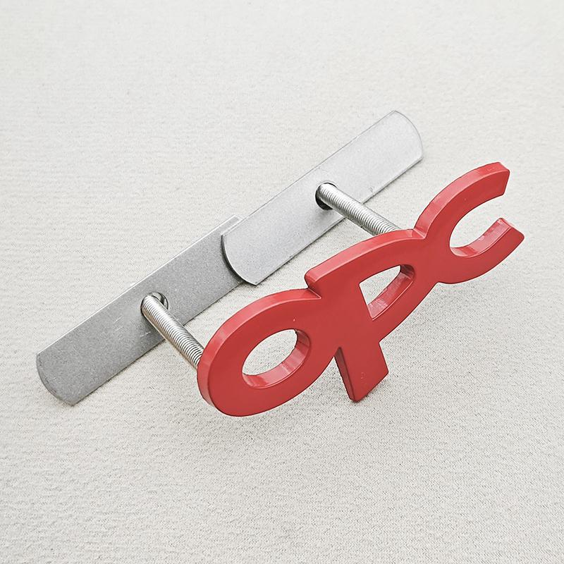 3D Metal OPC Line Logo Badge Front Grill Emblem Trunk Car Sticker For Opel Astra G H J K F Corsa D Zafira B Insignia Mokka Regal