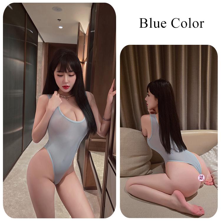 Sexy Transparent Mesh Lace Bodysuits Backless Deep V Suspenders Sleeveless Bodysuits Charming Thin Casual Smooth Nightclub