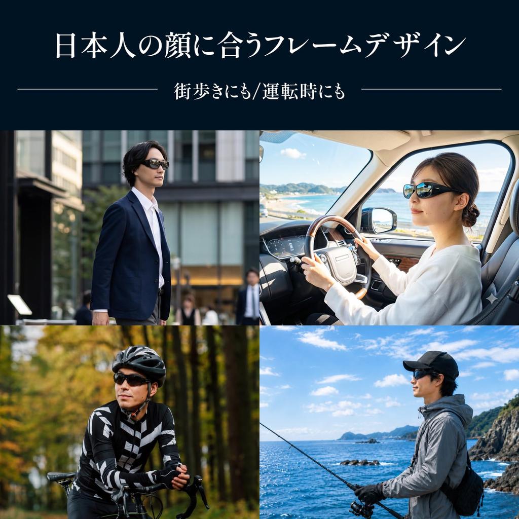 Sunglasses Polarized Fit Over UV Protection Bouken-Ou