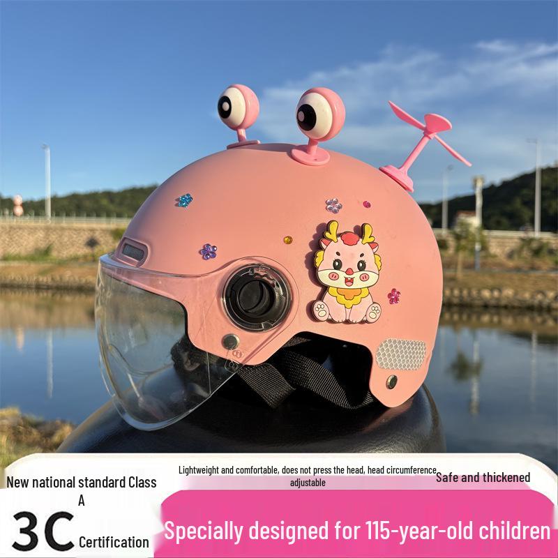 New 3C Certified Kids' Helmet (Ages 1-15) - Breathable, Sun-Protective, Impact-Resistant for Summer