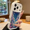 Phone Case: 2D Flat Design Suitable for iPhone 18 17 16 15 14 13 Pro Stepped Protective Case, Rose Starry Sky, Christmas and Halloween Gift