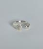 Loasi Lovely Rose. Rose Heart Open Ring (A Type)