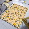 Cartoon Baufahrzeug Druck Teppich für Wohnzimmer Schlafzimmer Bettseite Sofa Tisch Bodenmatte Große Größe Heim Bereichsteppich Dekor