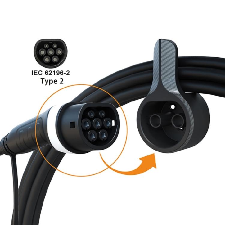 Neat Charging Area Space Saving Type 2 Electric Vehicle Charging Cable Organizers Bracket Socket with Easy Installation