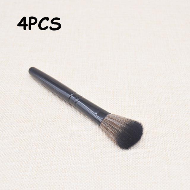 1/4PCS Makeup Brush Loose Powder Brush Face Blush Contouring Highlighter Shadow Brush Soft Bristles Multi-use Beauty Makeup Tool