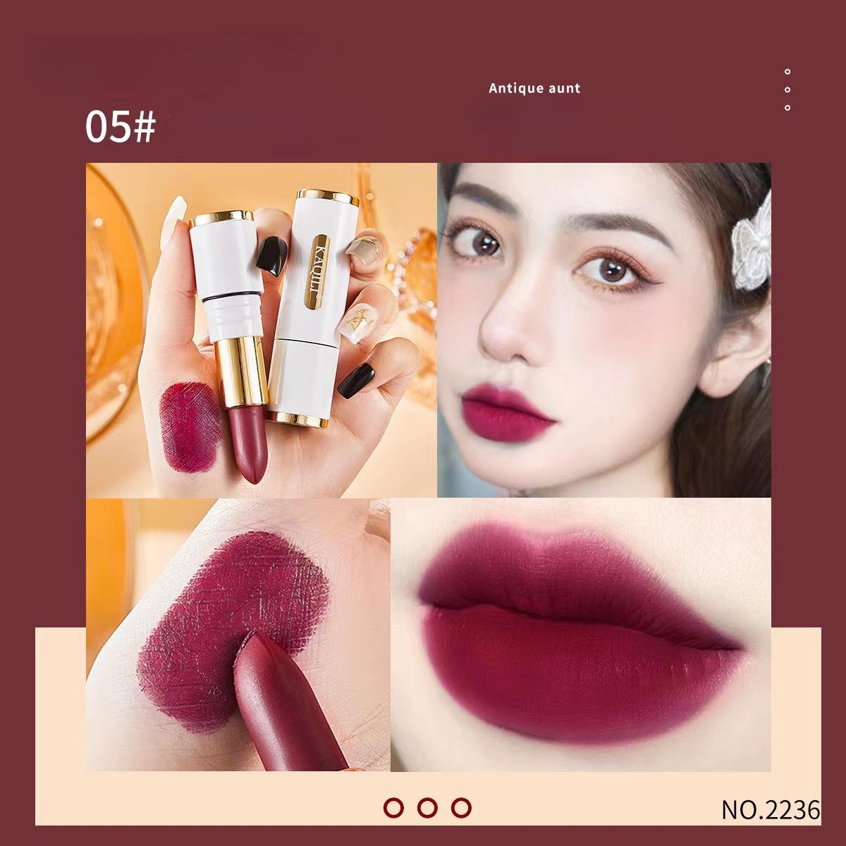 

Шелковый туман, бархатная чашка с антипригарным покрытием, Невыцветающая губная помада, матовая долговечная губная помада, водостойкая маленькая белая помада в тюбике