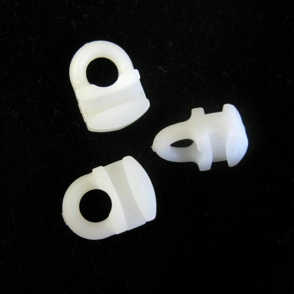 50PCS Curtain Track Gliders Runners Eyes Hooks for Micro Gliss Campervan/Caravan Track 10X6mm Slim Camper Accessories