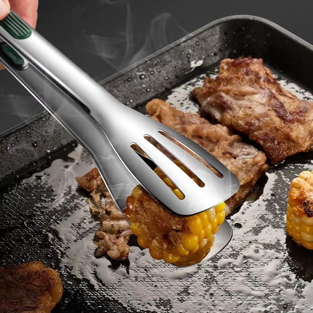 Meat Food Clips Stainless Steel Food Clamp 7/9/12 Inch Steak Tongs Creativity Salad Bread Clamp