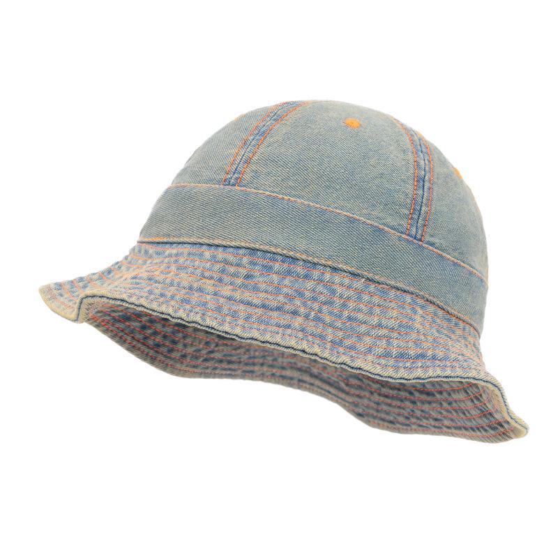 Denim Fisherman Hat Women's Vintage Sun Protection Hat Basin Hat