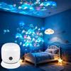 Led Starry Ocean Projection Light 360°Rotating Dynamic Night Light Usb Plug-In Creative Birthday Gift For Preferred Bedroom Lamp
