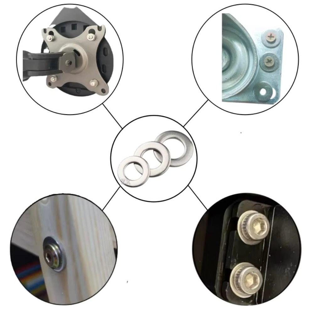 580pcs Set Washers Assortment Kit 9 Size Assortment Flat Washer Set  Factory Repair