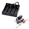 10-1pcs 1 2 3 4 Slot Plastic 18650 Battery Holder with Wire  Black 18650 Battery Storage Box Case for 18650 3.7V Battery