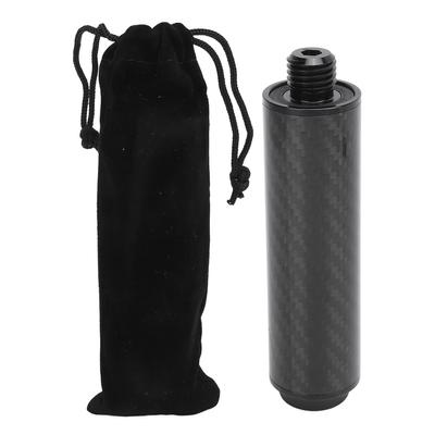 4 Inch Carbon Fiber Billiard Pool Cue Extension Extender Accessories with Rubber Bumper for