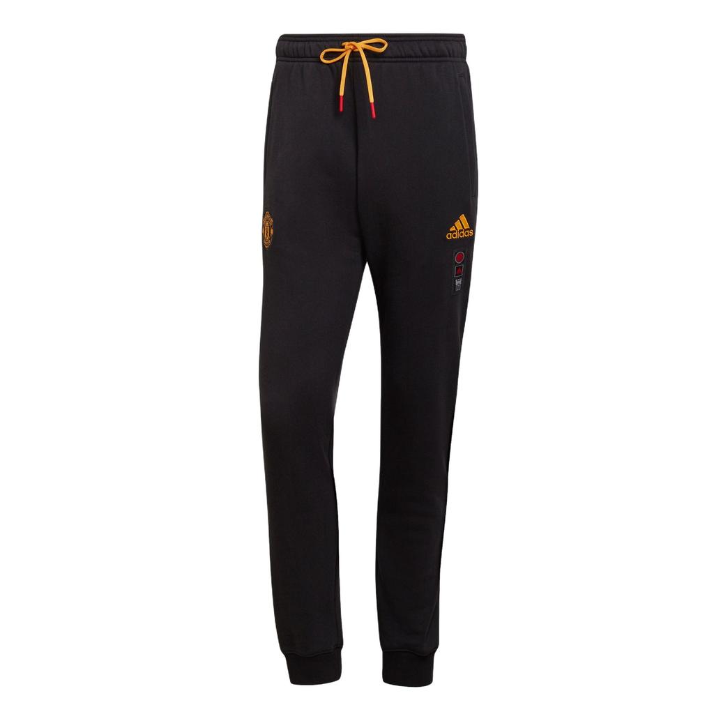 Adidas Mufc Cny Tiger Year Limited Edition Embroidered Crest Soccer Joggers Men Bottoms Black H63997