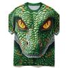 Summer Daily Casual Men's Loose-fitting Top 3D Wave Print Men's T-shirt Outdoor Seaside Men's Fashionable Short-sleeved Shirt