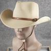 Big Head 62cm Man Large Waisted Cowboy Hat Summer Sun Protection Hat 60 Cm Foldable Beach Travel Straw Hat Large Men's  Xxl